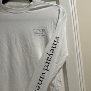 Rashguard Boys Medium White Long Sleeve Vineyard Vines